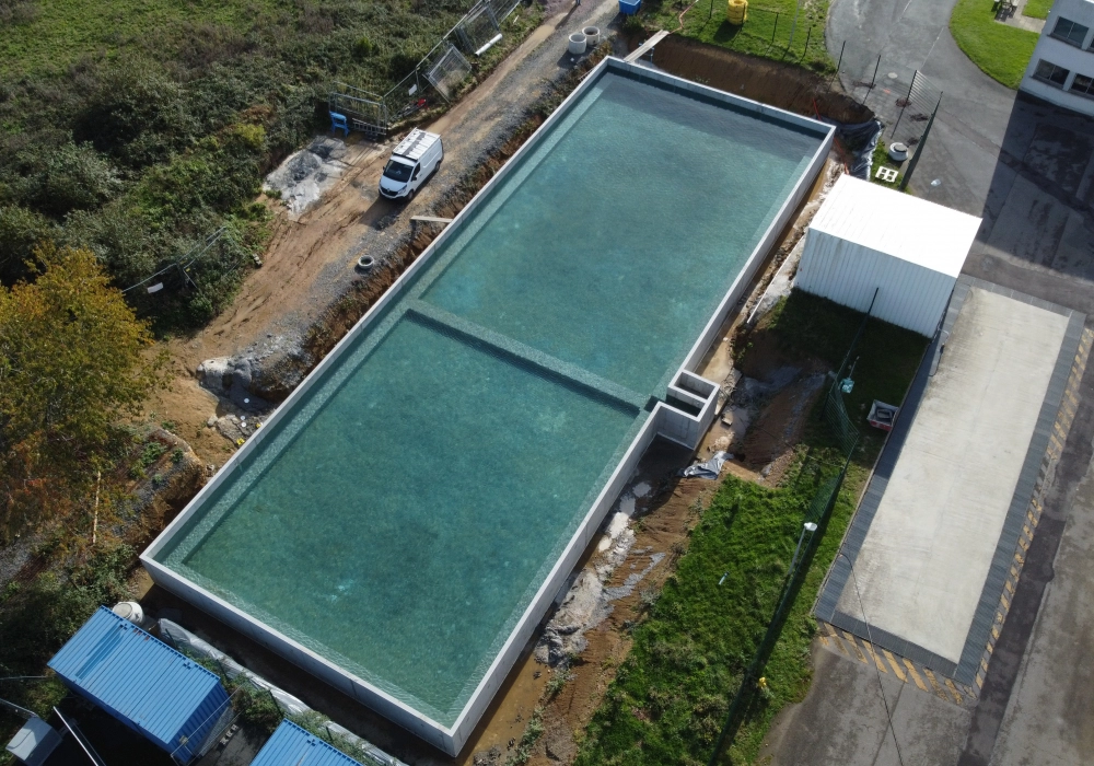 Rétention en béton armé étanche réalisée en site nucléaire de base - Ganil