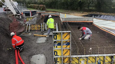 Création de quai dans une déchetterie